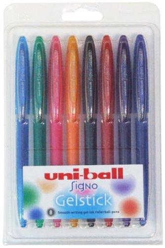 Uni-ball Signo - Bolígrafo de gel (8 unidades), color es variados