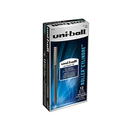 uni-ball Stick Fine Point Roller Ball Pens, 12 Blue Ink Pens(60103) by Uni-ball