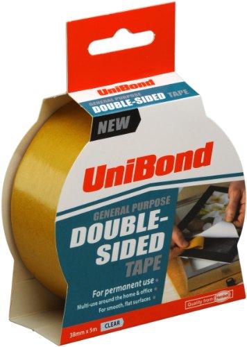 UniBond 1668253 - Cinta adhesiva de doble cara para interiores (38 mm x 5 m)