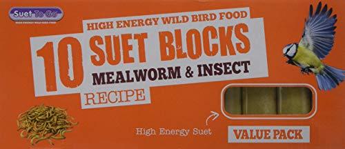 Unipet Wild Bird Suet Value Insect Block 300 g (Pack of 10)