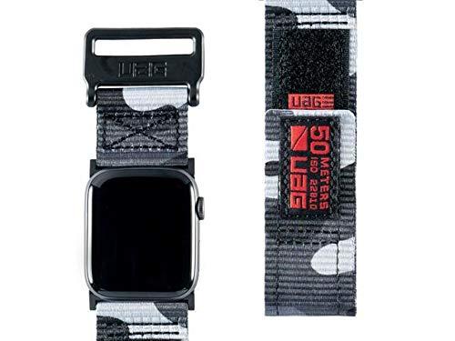 Urban Armor Gear Active Correa para Apple Watch (42mm) y Apple Watch (44mm) (Series 5, Series 4, Series 3, Series 2, Series 1, Correa reemplazable) - Negro (Camo)
