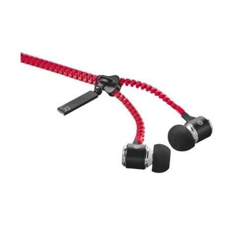 Trust Urban Zipper - Auriculares in-Ear, Rojo