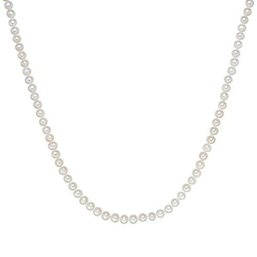Valero Pearls - Collar de perlas embellecido con Perlas de agua dulce - Hilo de seda - Pearl Jewellery, Cadena de Hilo de seda - 340200
