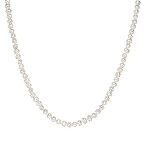 Valero Pearls - Collar de perlas embellecido con Perlas de agua dulce - Hilo de seda - Pearl Jewellery, Cadena de Hilo de seda - 340201