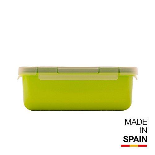 Valira Porta alimentos - Contenedor hermético de 0,75 L hecho en España, color verde