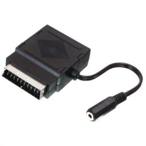 Valueline SCART 61 adaptador de cable SCART (M) SCART (F) + 3.5mm (F) Negro - Adaptador para cable (SCART (M), SCART (F) + 3.5mm (F), Male connector/Female connector, Negro)