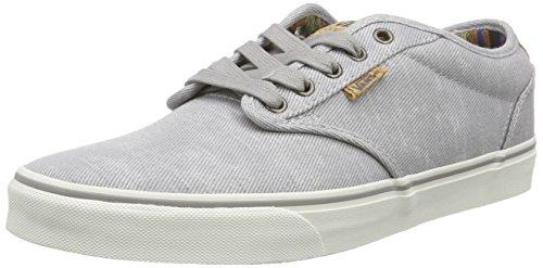 Vans - Atwood Deluxe, Zapatillas Hombre, Gris (Washed Twill/Gray/Marshmallow), 39 EU