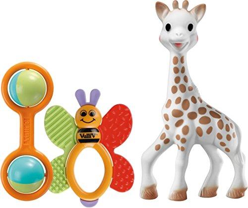 Vulli 200161 - Set de 3 juguetes para recién nacido, diseño Sophie la jirafa