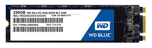 WD Blue SSD M.2 - Disco duro sólido de 250 GB (SATA III 6 GB/s, 200, M.2 SATA, lectura secuencial de hasta 545 MB/s, y 525 MB/s escritura)