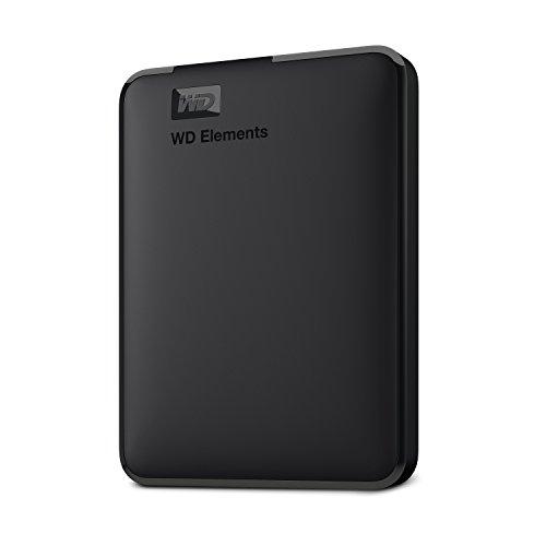 WD Elements - Disco duro externo portátil de 1 TB con USB 3.0, color negro