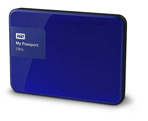 WD My Passport Ultra - Disco Duro Externo portátil de 1 TB (2.5", USB 3.0), Color Azul