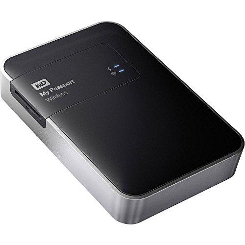 WD My Passport Wireless - Disco Duro Externo portátil de 2 TB, (Wi-Fi, Lector de Tarjetas), Negro