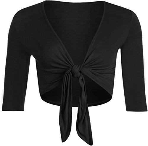 WearAll - Mujeres Tallas Grandes Corbata Shrug Cardigan Top