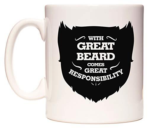 WITH GREAT BEARD COMES GREAT RESPONSIBILITY Taza por WeDoMugs®