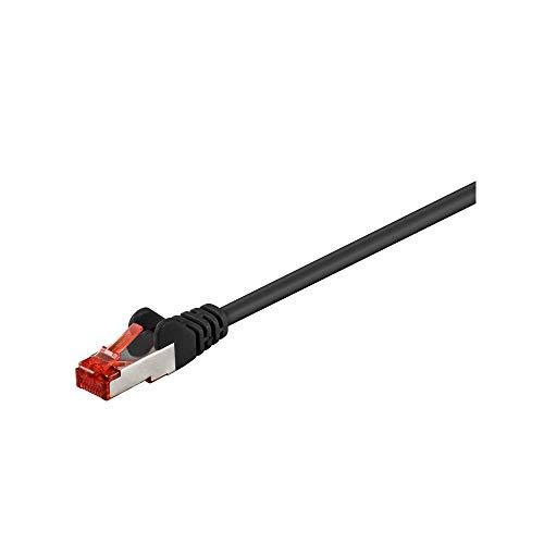 Wentronic Cat 6-300 SSTP PIMF Black 3m - Cable de Red (3m, Macho/Macho, Negro)