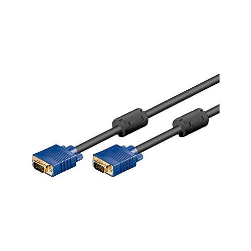 Wentronic CAK XGA SVGA 180 15M/15M 1.80m - Cables VGA (1,8m, VGA (D-Sub), VGA (D-Sub)) Negro