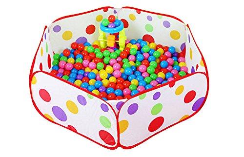 Westeng Piscina de Bolas Polka Dot Hexagonales Juguetes del Bebé para los Niños Plegado fácil Portátil?Sin Bolas?