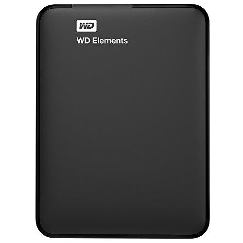 WD Elements - Disco duro externo de 1 TB (USB 3.0), color negro