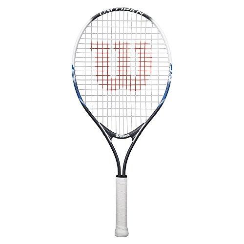 Wilson Raqueta de tenis para niños, Para juegos en todas las áreas, US Open, Blanco/Azul