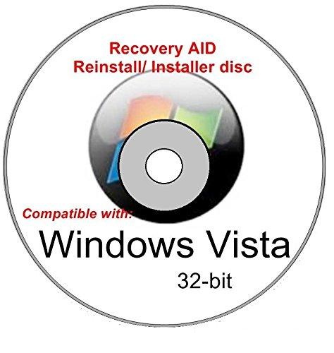 Windows Vista Home Premium 32-bit New Full Re Install Operating System Boot Disc - Repair Restore Recover DVD