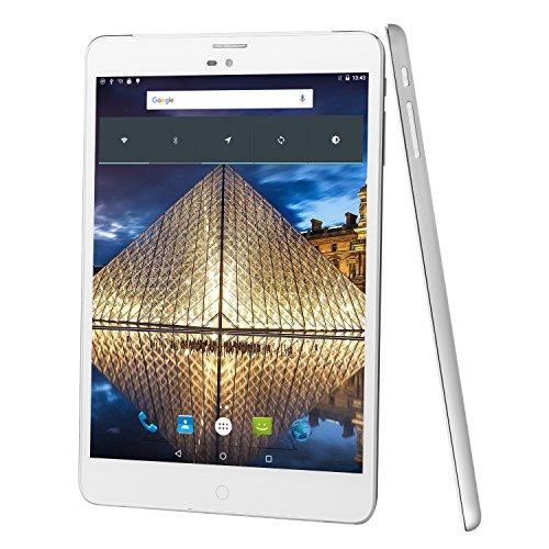 Winnovo M798 Tablet PC 4G de 7.85" (Android 5.1, Quad Core,16 GB ROM, HD 1024x768, Wi-Fi, Bluetooth, SIM única, Doble Cámara) - Metal Plateado