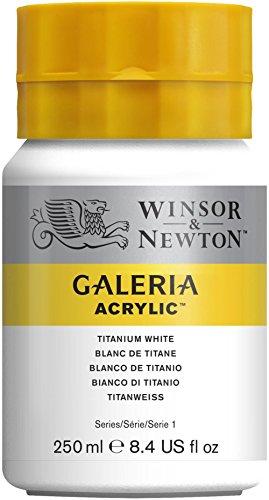 Winsor & Newton Galeria Acrylic - Pintura acrílica (250ml), color blanco