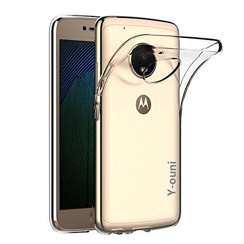 Lomio Funda Motorola Moto G5 Plus (5,2 Pulgadas), Ultra Transparente Carcasa Funda Suave Flexible Extremadamente Delgada piel Resistente a los Arañazos para Lenovo / Motorola Moto G5 Plus