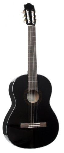 Yamaha C40 II Guitarra Clásica Guitarra 4/4 de madera, 65 cm 25 9/16", 6 cuerdas de nylon, Color Negro (Acabado brillante)
