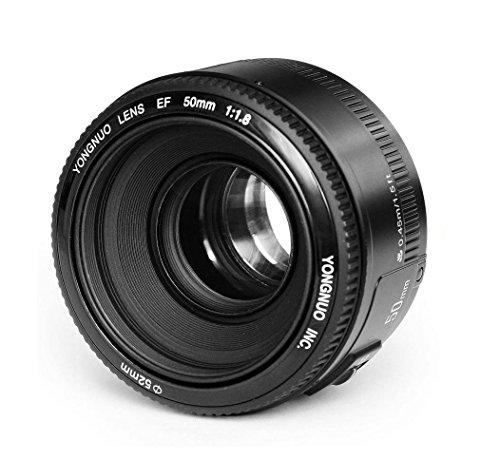 YONGNUO YN50 50mm F1.8 Lente Enfoque de Gran Apertura automática para Canon EOS DSLR Cámara + WINGONEER® Difusor