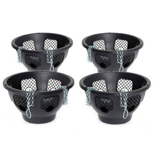 YouGarden - Set de 4 cestas para plantas para colgar, 30,48 cm de diámetro