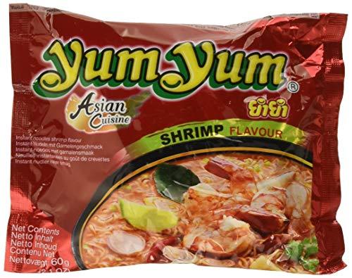 Yum Yum Instant Noodles Shrimp - 5 Paquetes de 10 x 60 gr - Total: 3000 gr