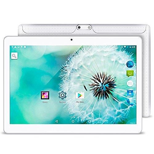 YUNTAB K98 Tablet de 9.6 Pulgadas ( 3G, Quard-Core,Android 5.1 Lollipop - Dual cámara - Navegación GPS - Google Play - 1GB de RAM - 16GB - Batería de 5000 mha - Bluetooth 4.0 Nuevo Modelo) (Blanco)